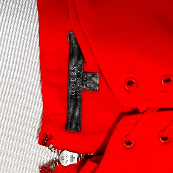 Guess red lace tie dress - Picture 3 of 3